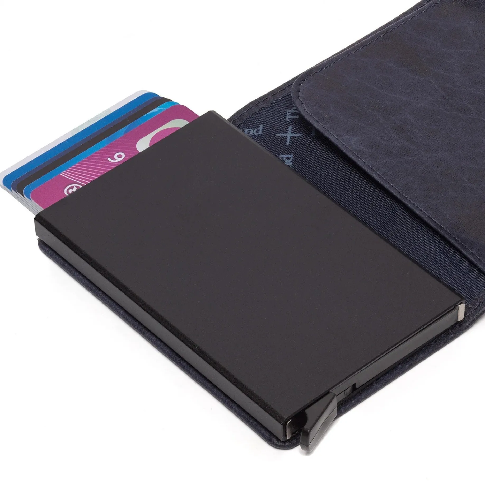 Portland - Kreditkartenetui 6cc 10 cm RFID (navy)