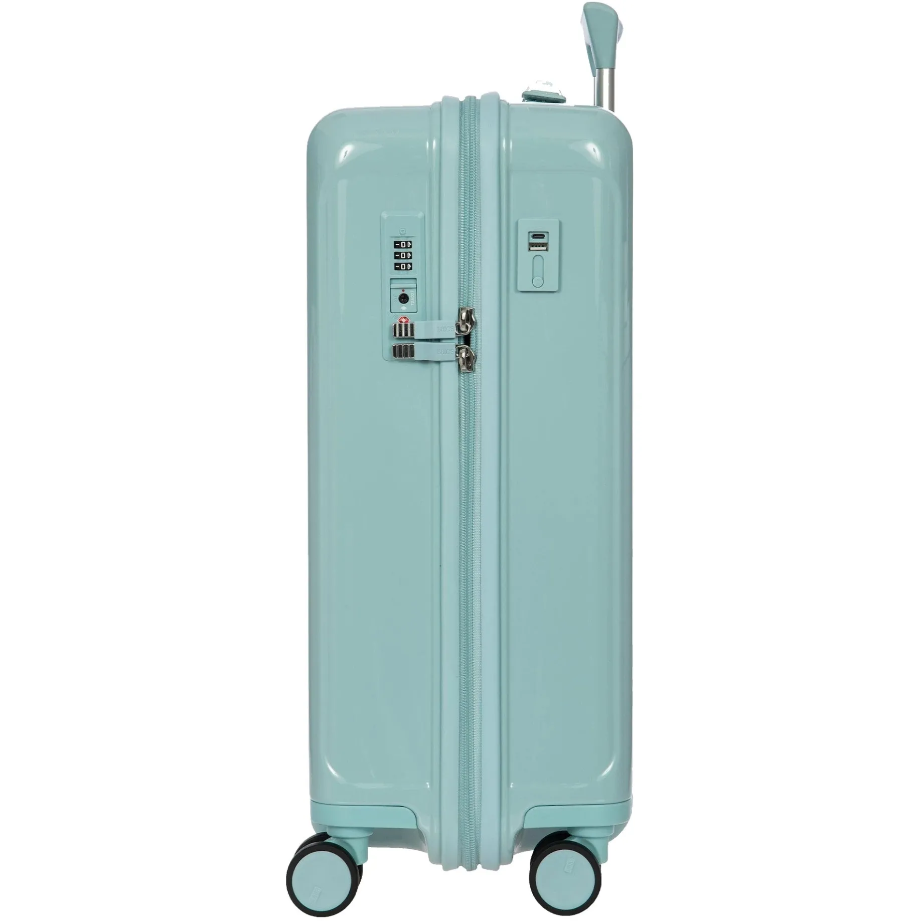 Positano - 4-Rollen Kabinentrolley 55 cm USB (hellblau)