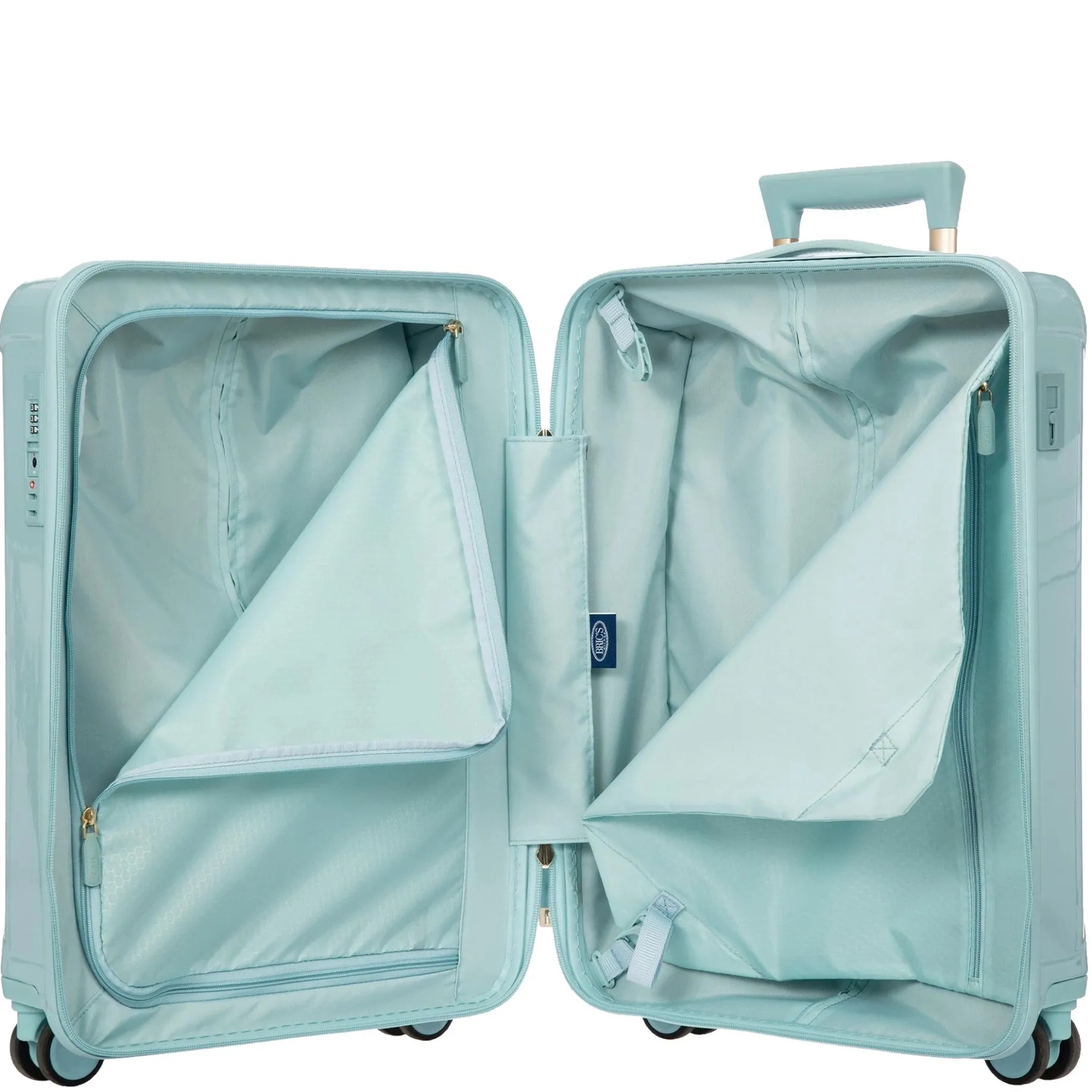 Positano - 4-Rollen Kabinentrolley 55 cm USB (hellblau)