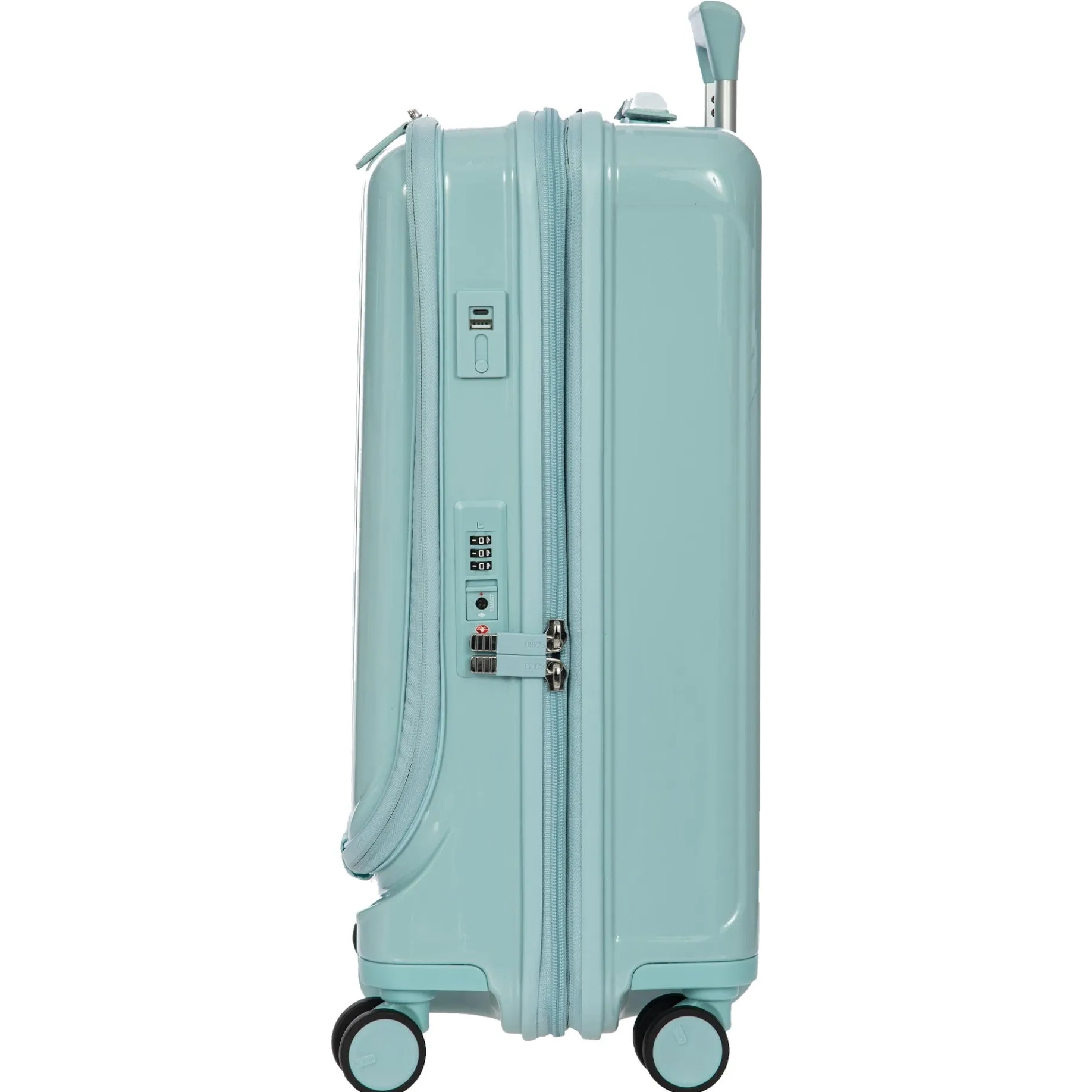 Positano - 4-Rollen Kabinentrolley 55 cm USB erw. (hellblau)