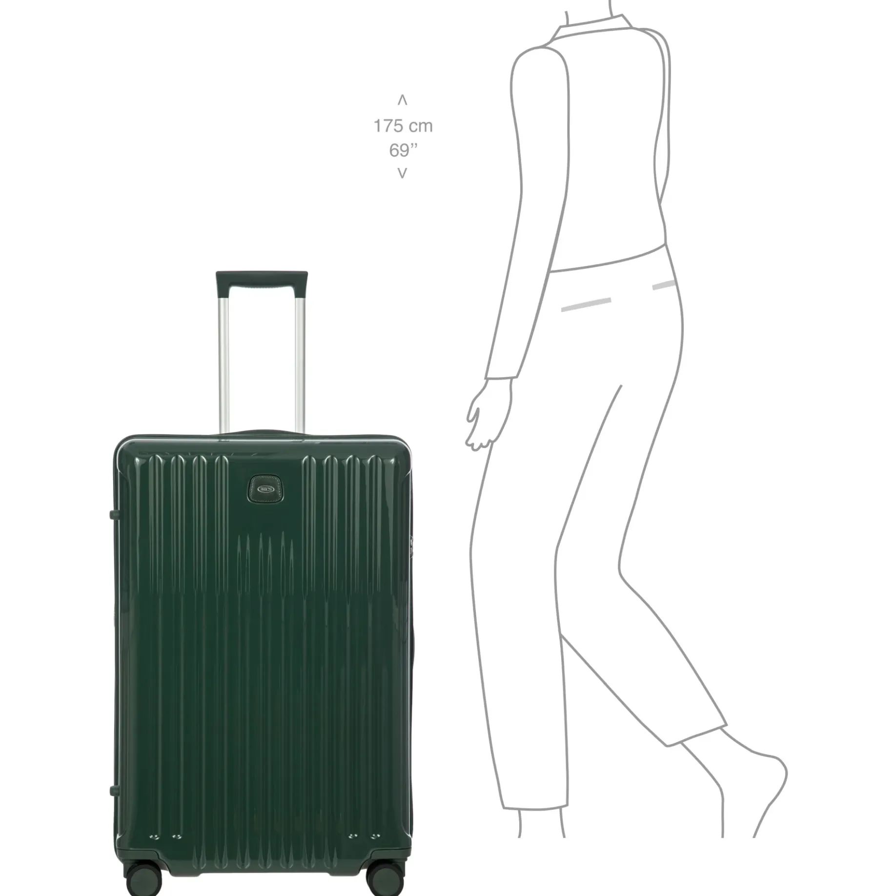 Positano - 4-Rollen-Trolley L 78 cm erw. (emerald green)