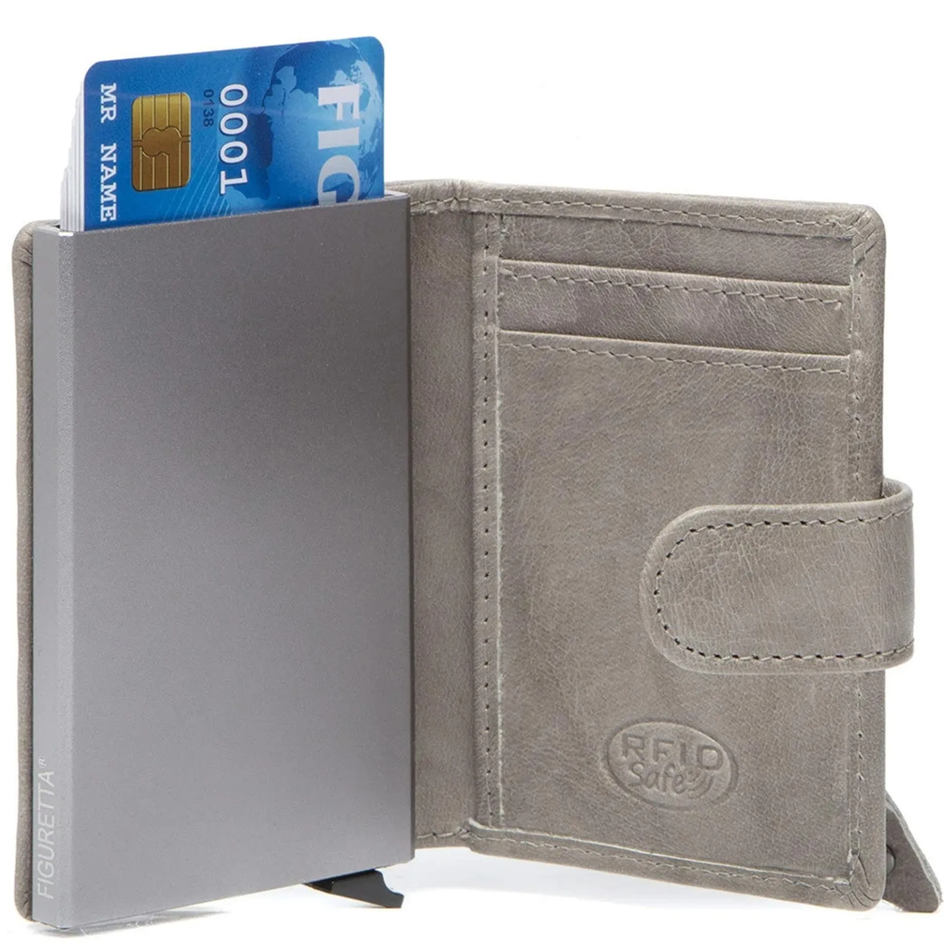Prague - Kreditkartenetui 6cc 10 cm RFID (light grey)