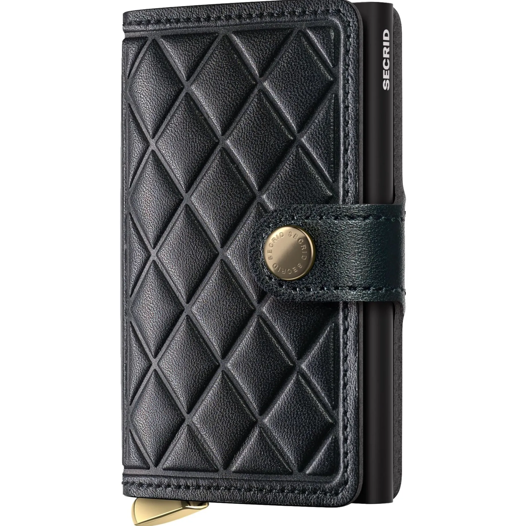 Premium Emboss Miniwallet - Geldbörse RFID 6.5 cm (diamond black)