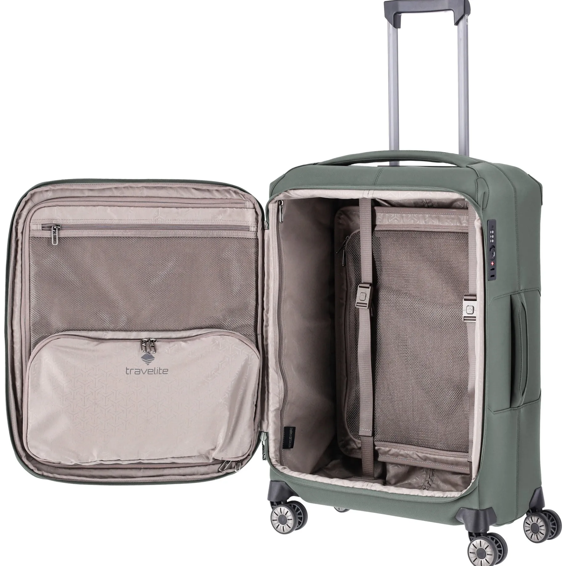 Priima - 4-Rollen-Trolley M 68 cm erw. (olive)