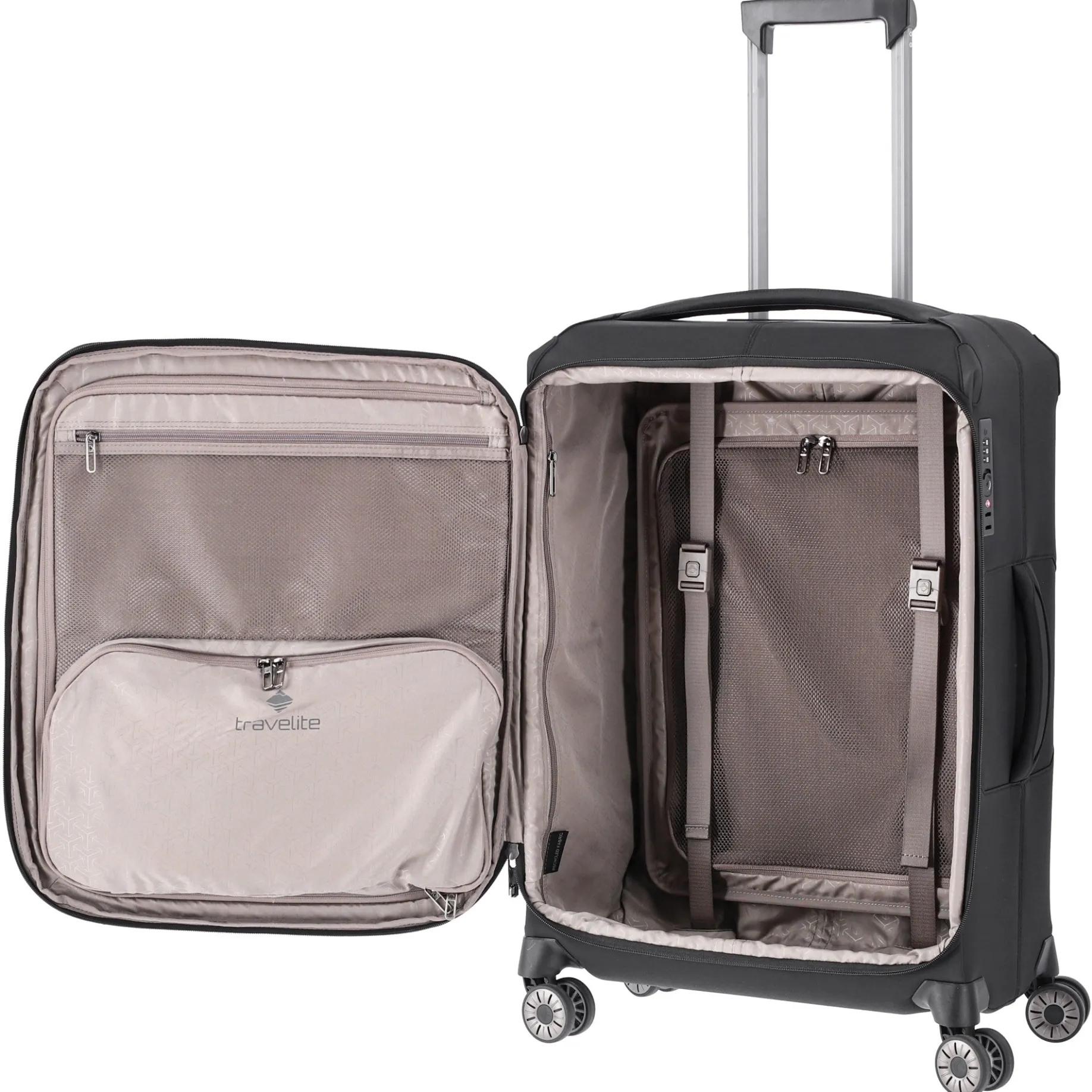 Priima - 4-Rollen-Trolley M 68 cm erw. (black)