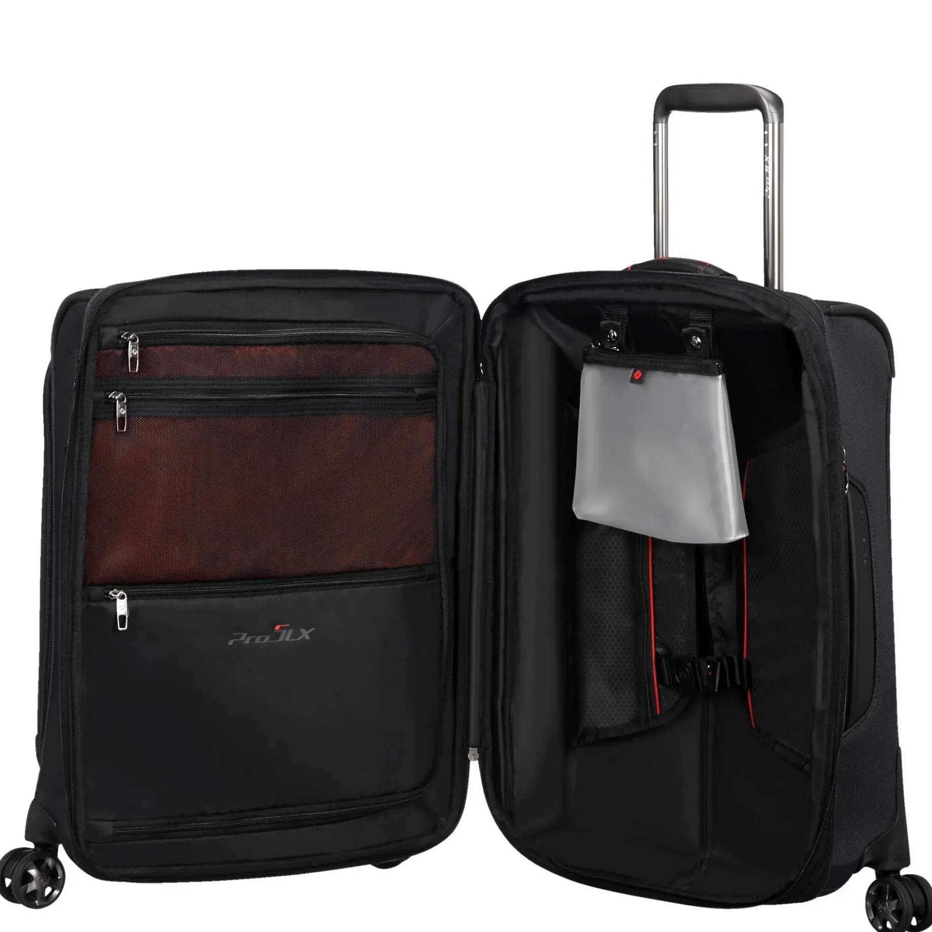 PRO-DLX 5 - 4-Rollen-Kabinentrolley S 55 cm erw. (black)
