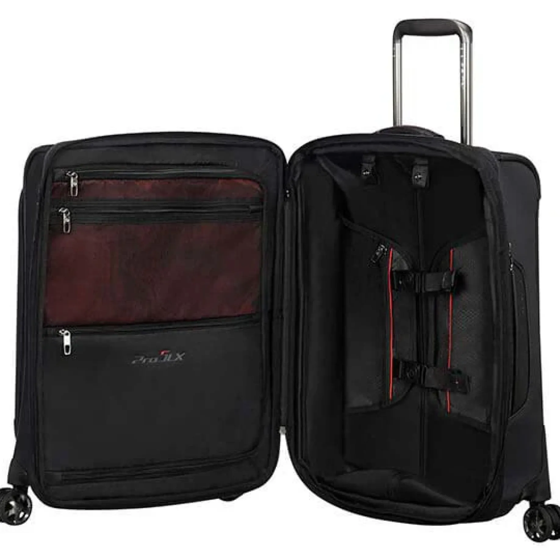 PRO-DLX 5 - 4-Rollen-Kabinentrolley S 55 cm erw. (black)