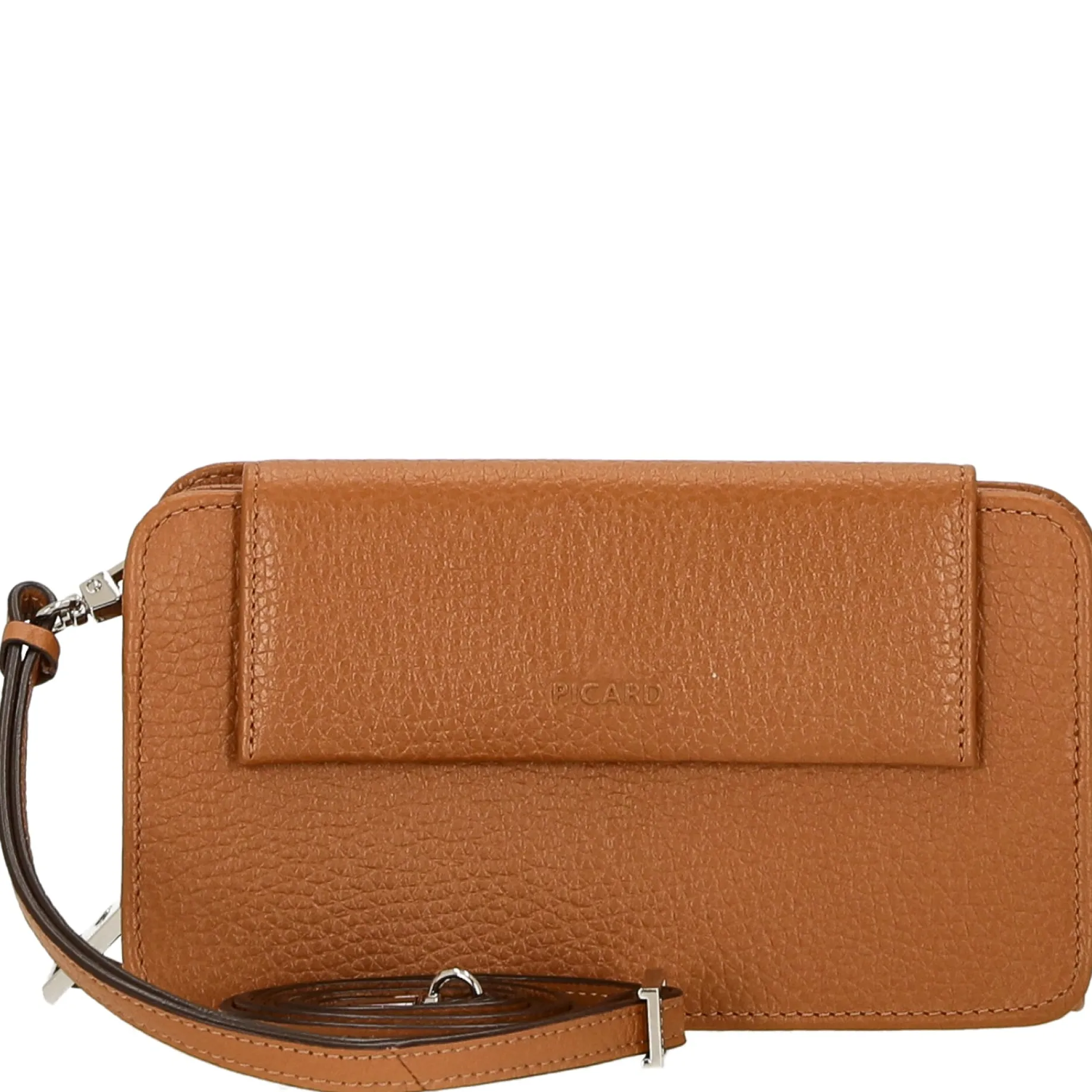 Pure - Handytasche 6cc 18 cm Rindsleder (cognac)