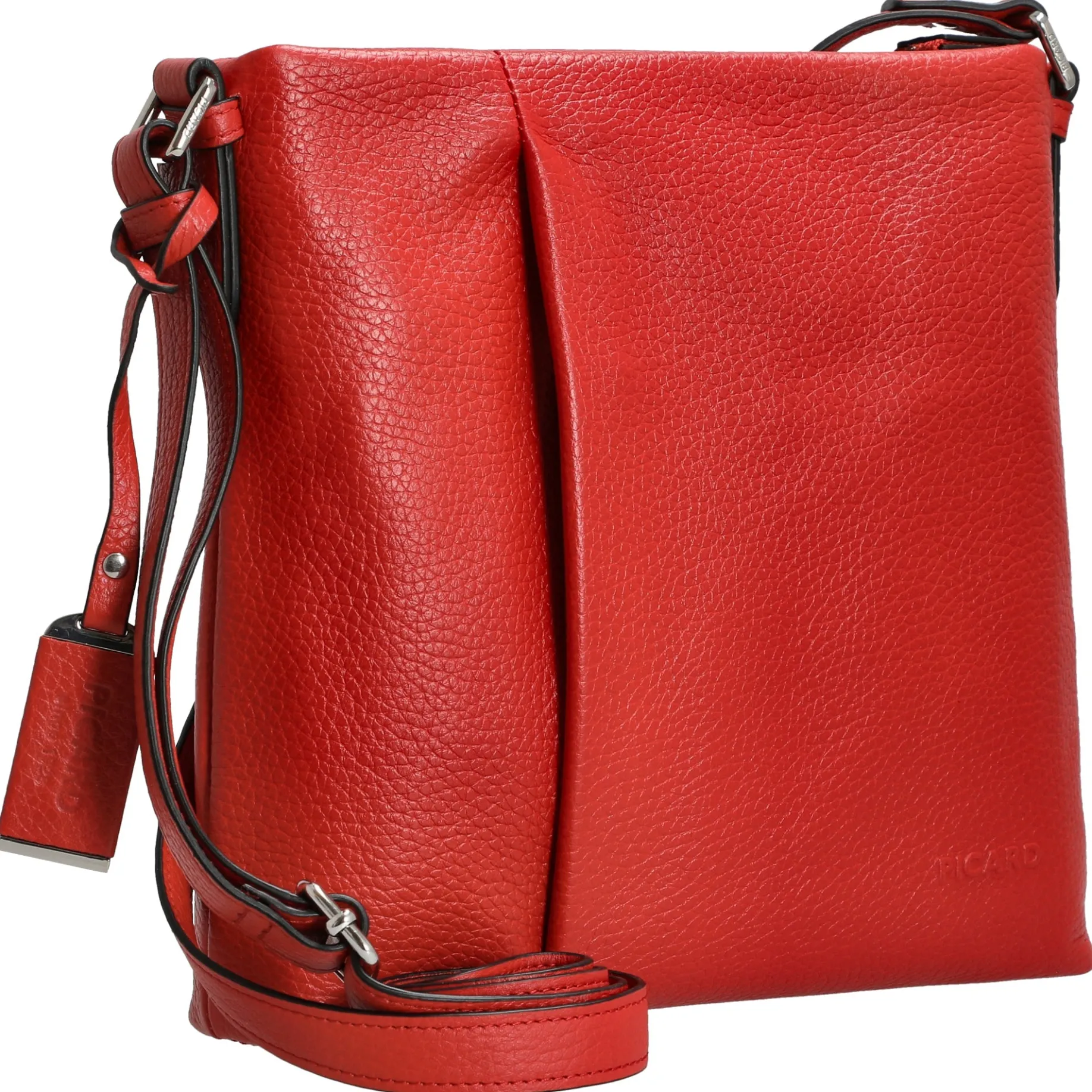 Pure - Umhängetasche 24 cm Rindsleder (lipstick)
