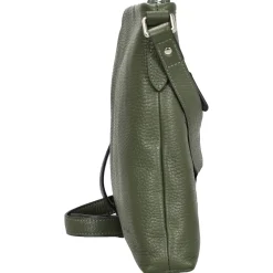 Pure - Umhängetasche 24 cm Rindsleder (pesto)