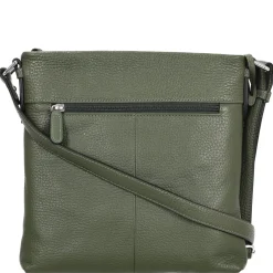 Pure - Umhängetasche 24 cm Rindsleder (pesto)