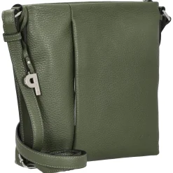 Pure - Umhängetasche 24 cm Rindsleder (pesto)