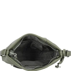 Pure - Umhängetasche 24 cm Rindsleder (pesto)