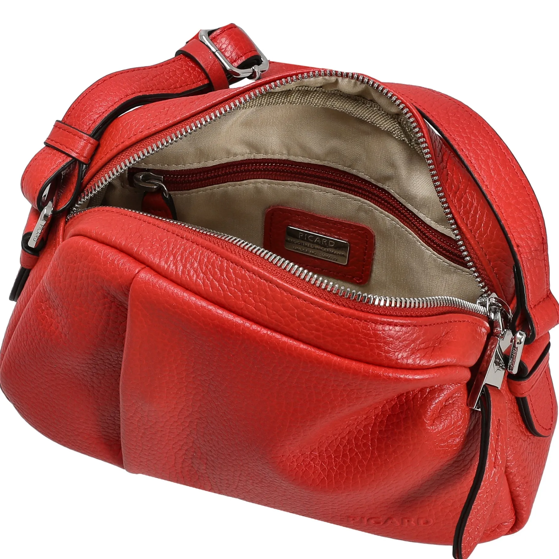 Pure - Umhängetasche 21 cm Rindsleder (lipstick)