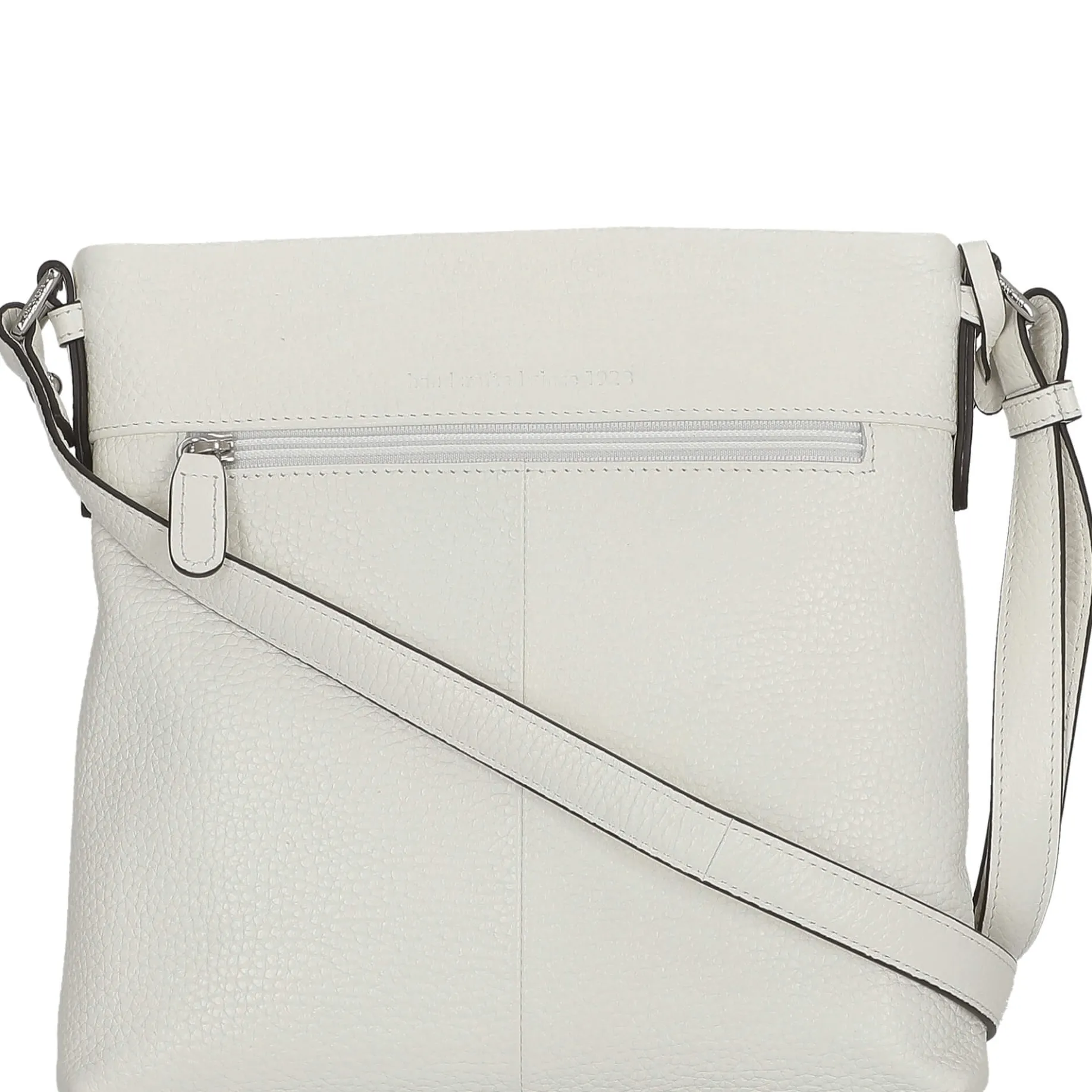 Pure - Umhängetasche 24 cm Rindsleder (white lily)