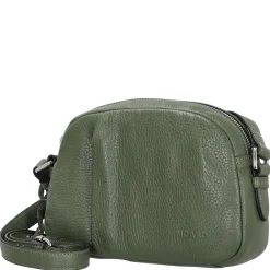 Pure - Umhängetasche 21 cm Rindsleder (pesto)