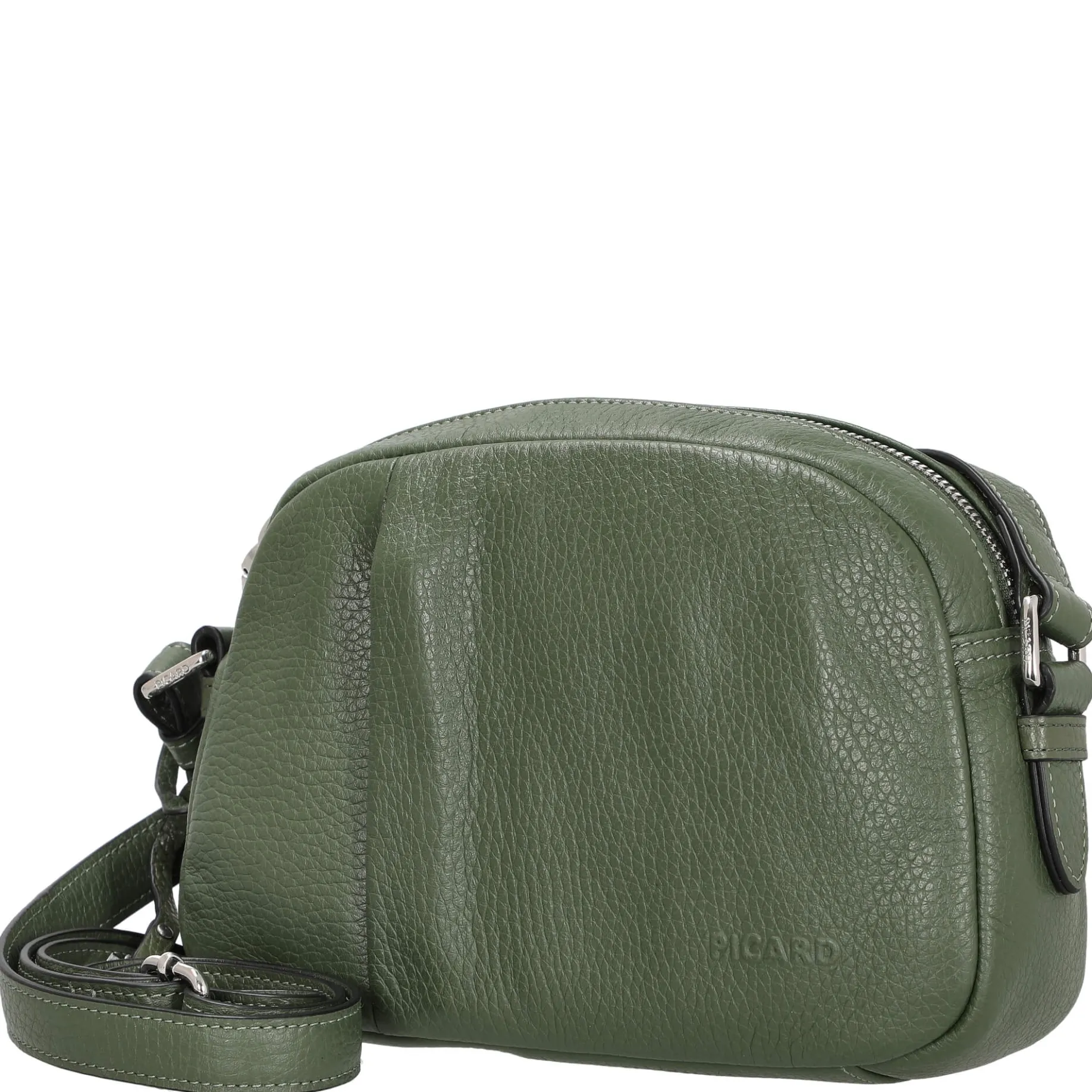 Pure - Umhängetasche 21 cm Rindsleder (pesto)