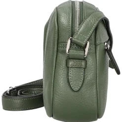 Pure - Umhängetasche 21 cm Rindsleder (pesto)