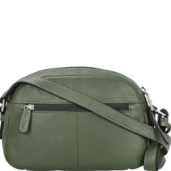 Pure - Umhängetasche 21 cm Rindsleder (pesto)