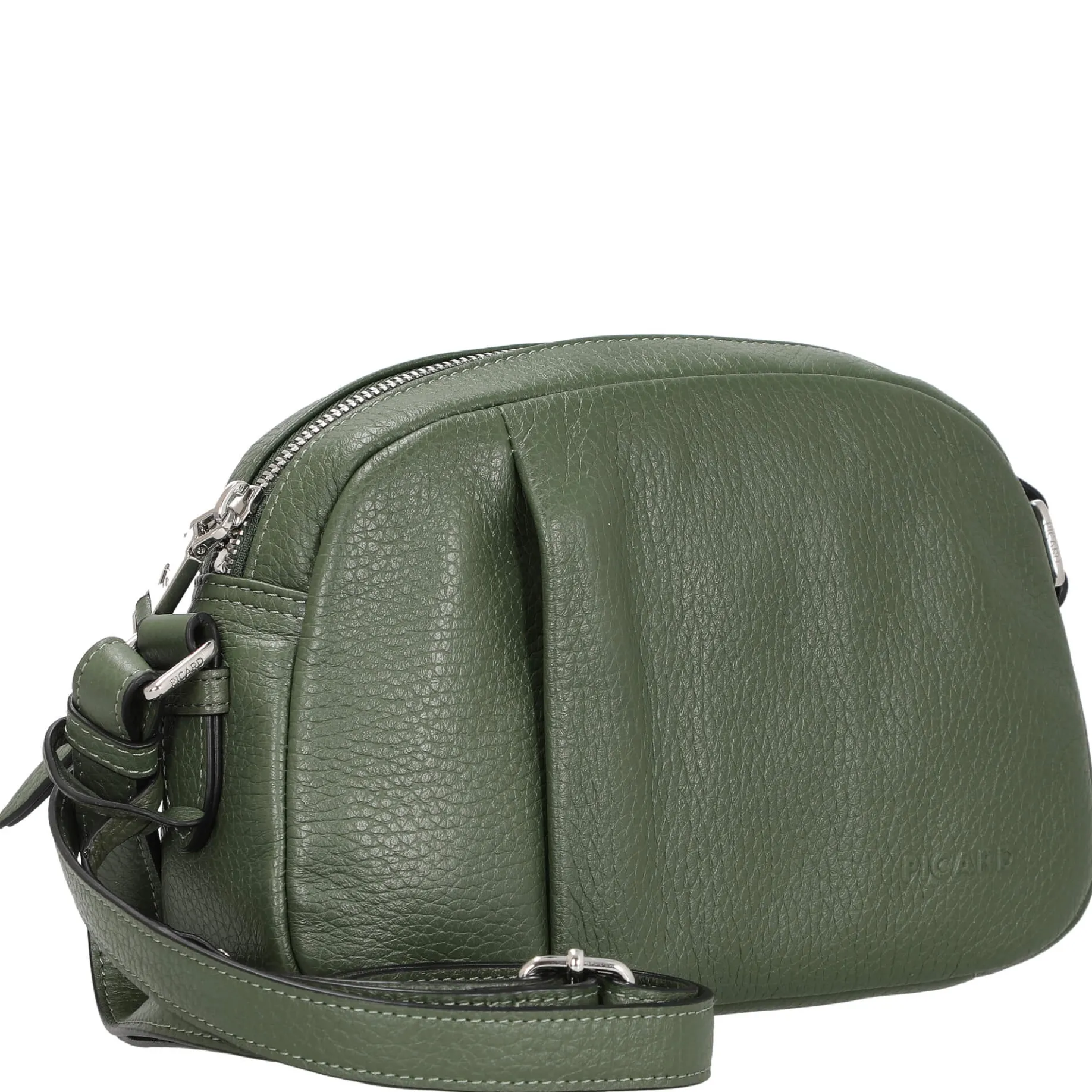 Pure - Umhängetasche 21 cm Rindsleder (pesto)