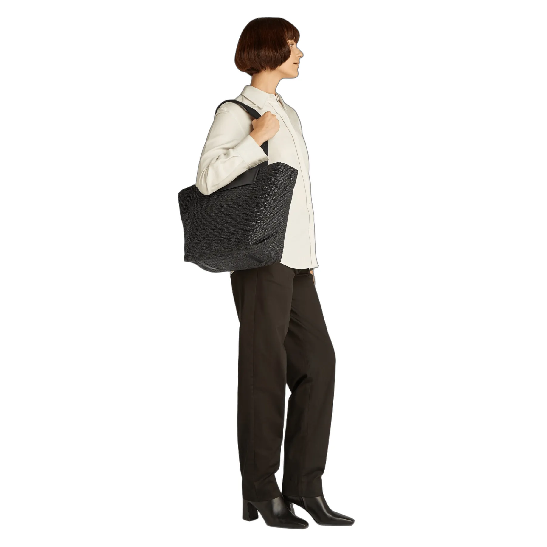 Raffia - Shopper M 50 cm (ck black)