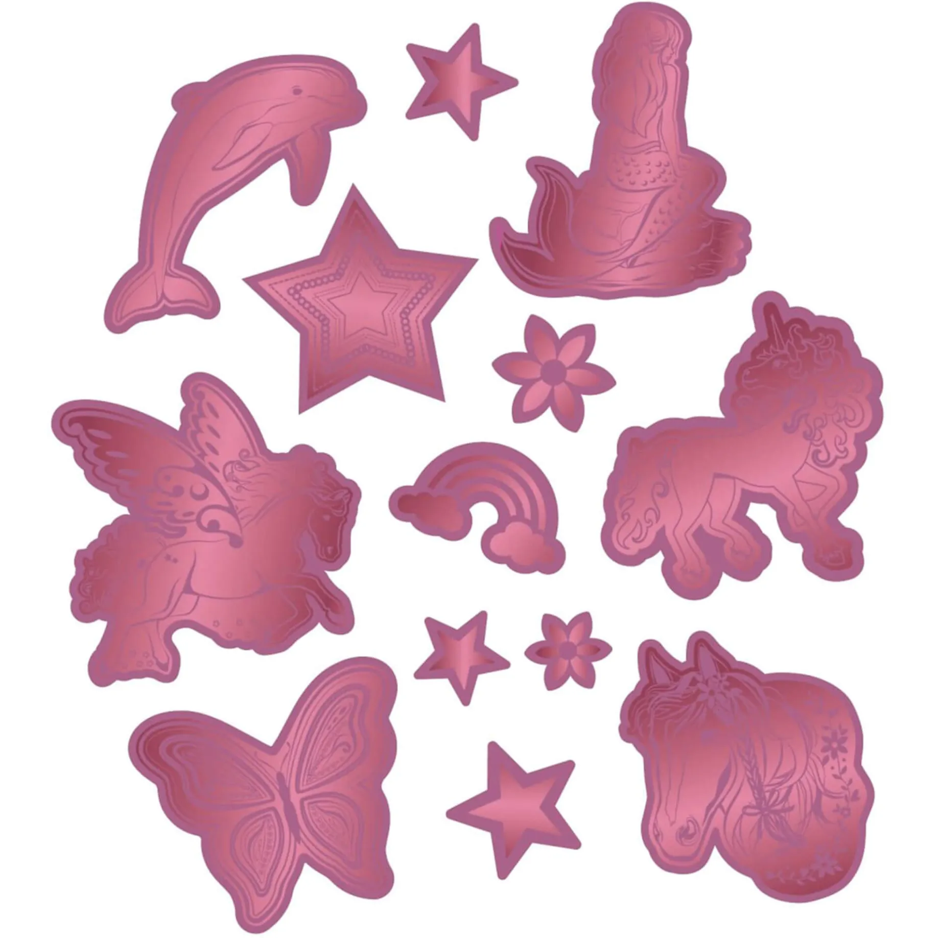 Reflektierendes Sticker-Set (rot)
