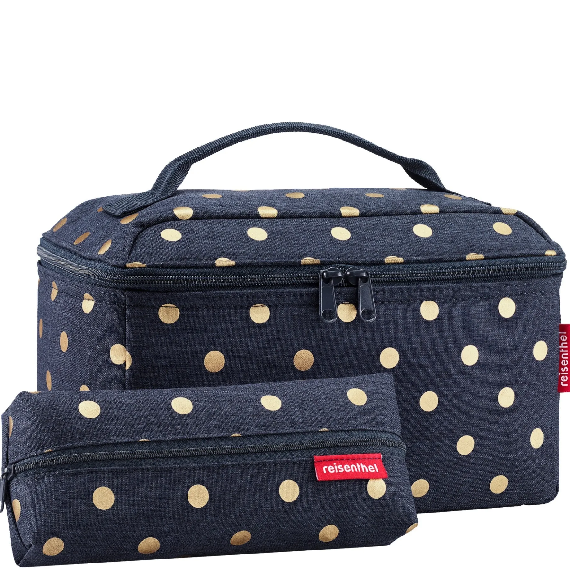reisenthel beautycase set - Geschenkset 2tlg. (metallic dots blue)