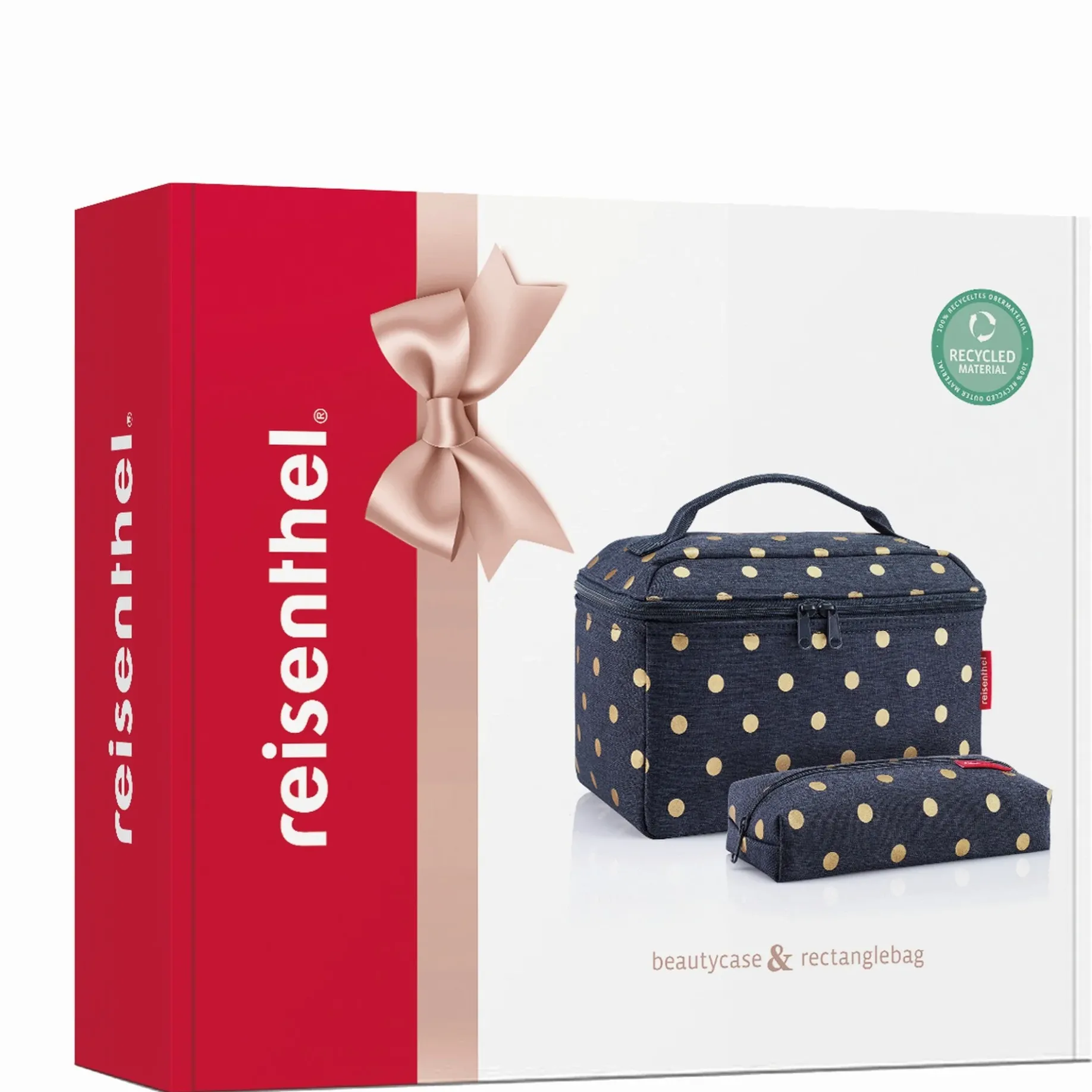 reisenthel beautycase set - Geschenkset 2tlg. (metallic dots blue)