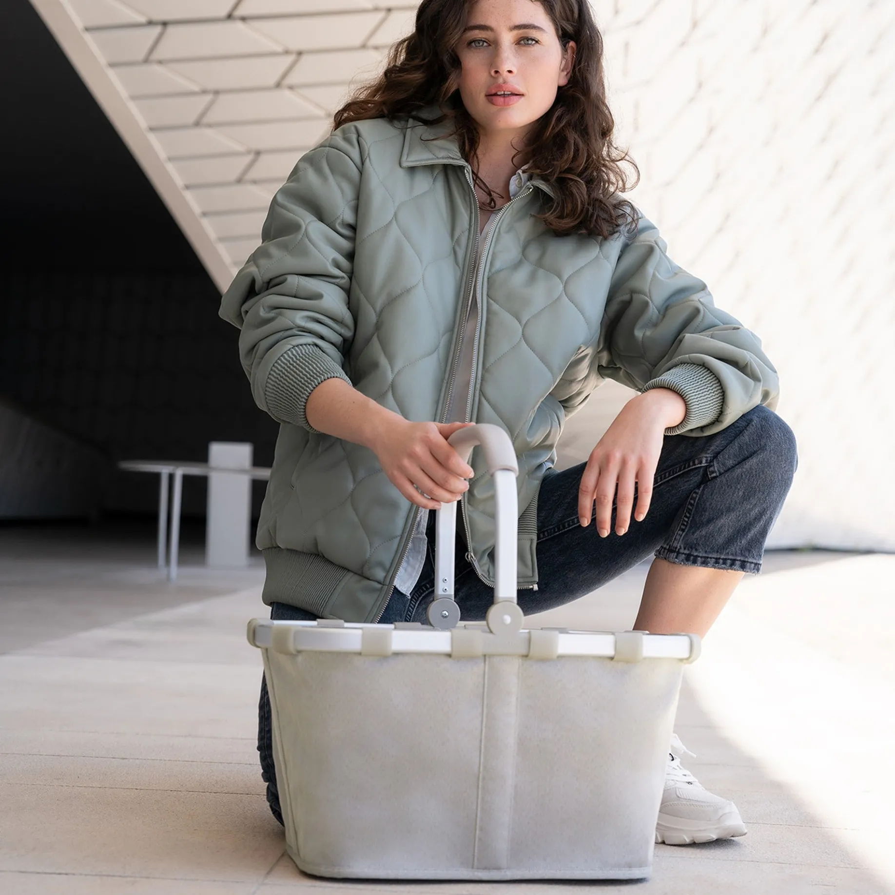 reisenthel carrybag - Einkaufskorb (herringbone sand)