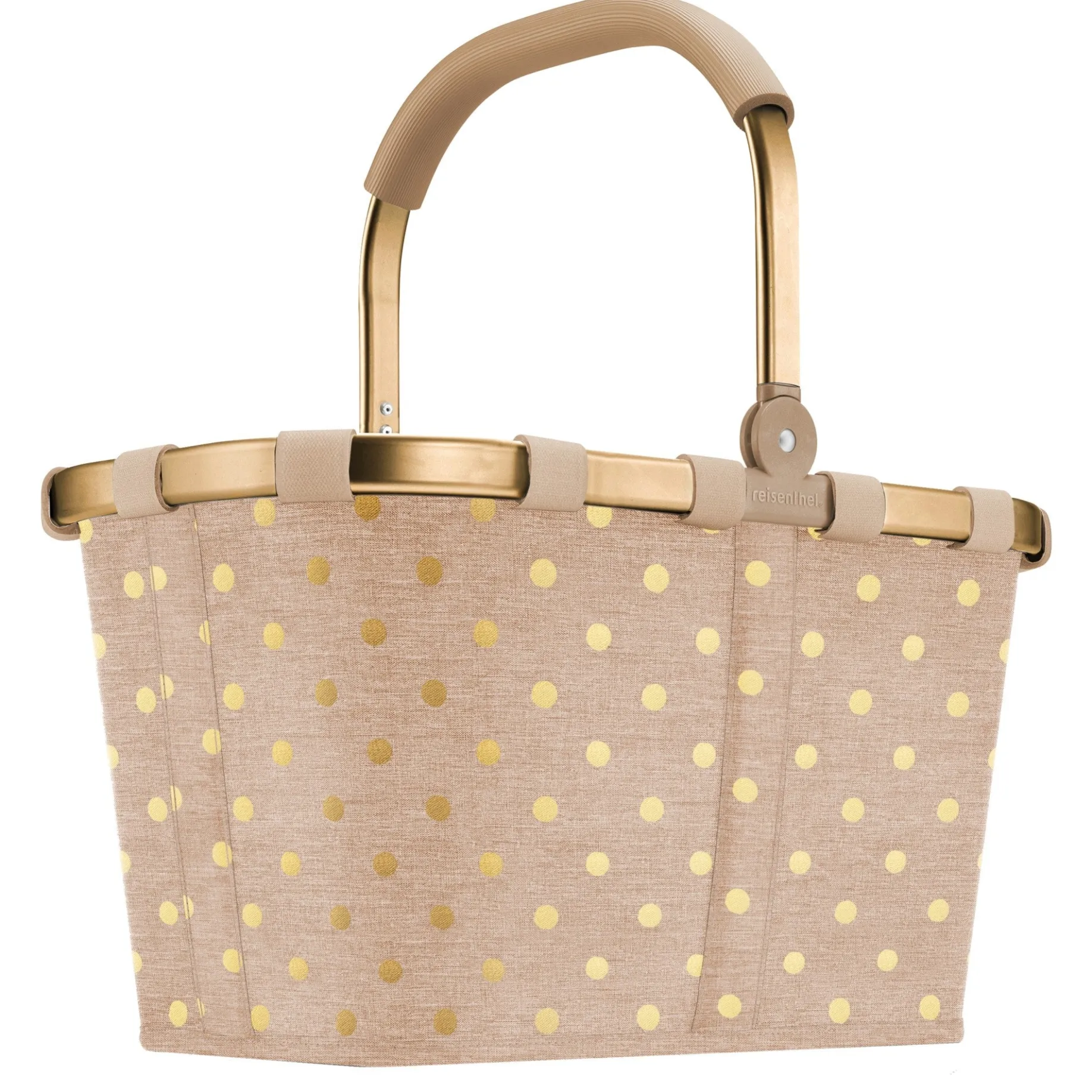 reisenthel carrybag - Einkaufskorb (frame metallic dots coffee)