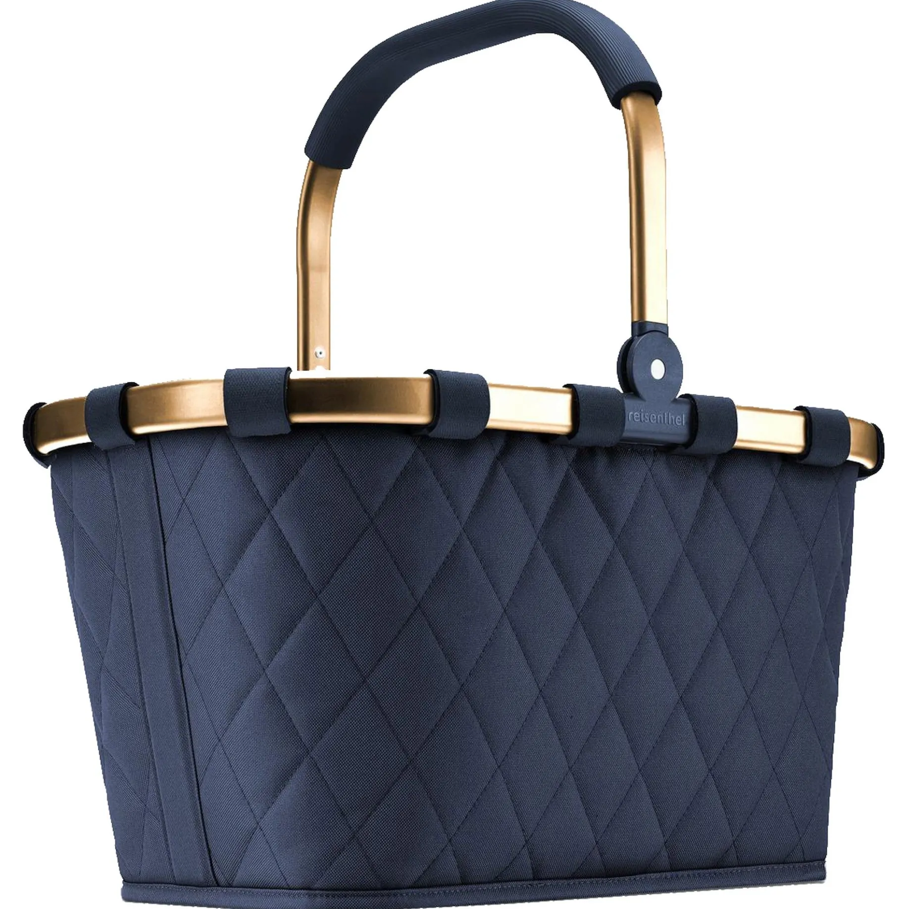 reisenthel carrybag - Einkaufskorb (frame rhombus midnight gold)