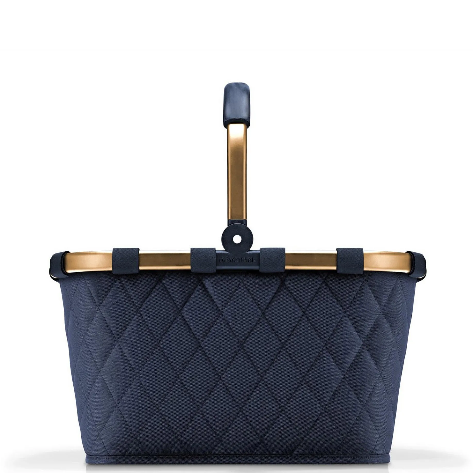 reisenthel carrybag - Einkaufskorb (frame rhombus midnight gold)