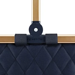 reisenthel carrybag - Einkaufskorb (frame rhombus midnight gold)