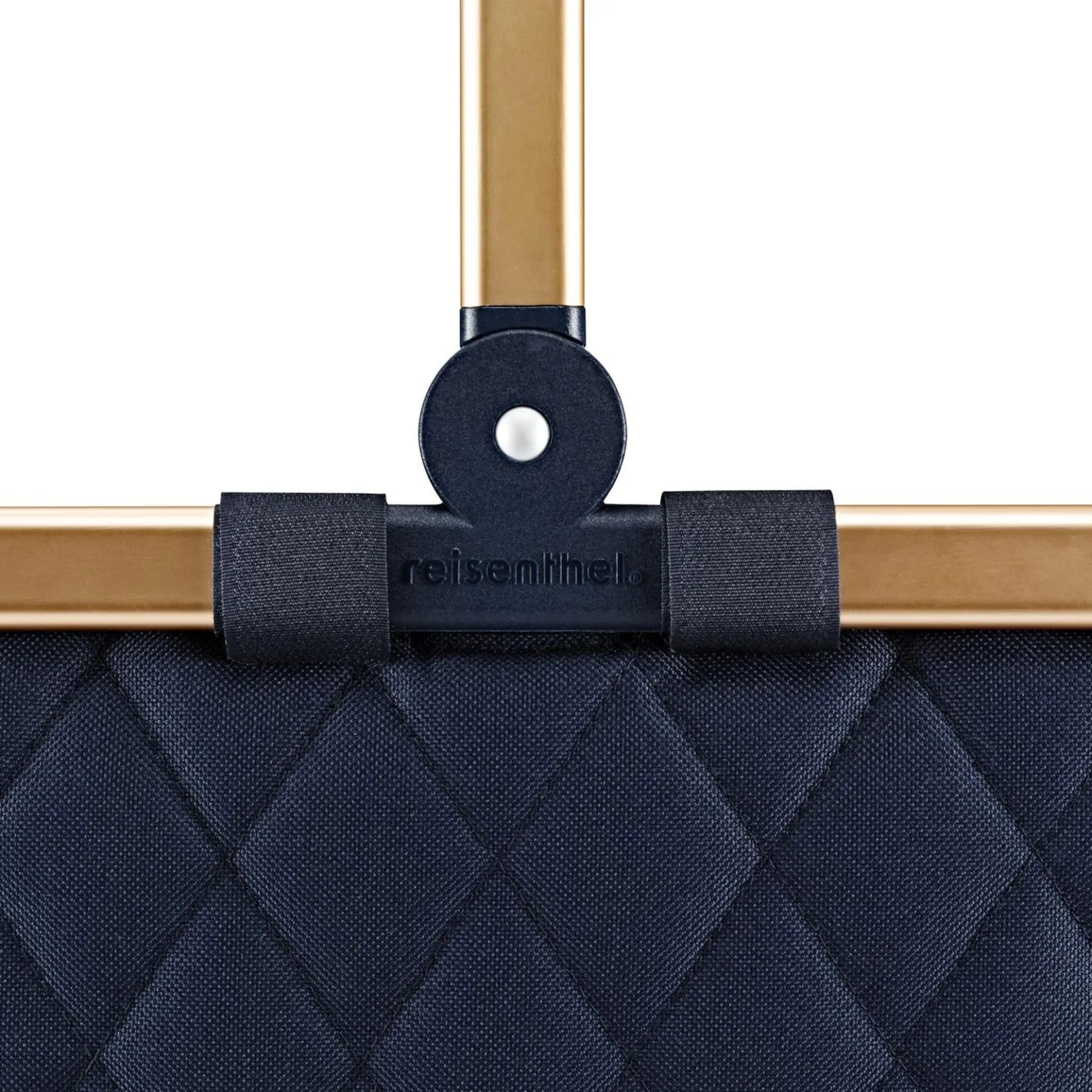 reisenthel carrybag - Einkaufskorb (frame rhombus midnight gold)