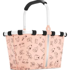 reisenthel carrybag xs - Einkaufskorb 21 cm (cats and dogs rose)