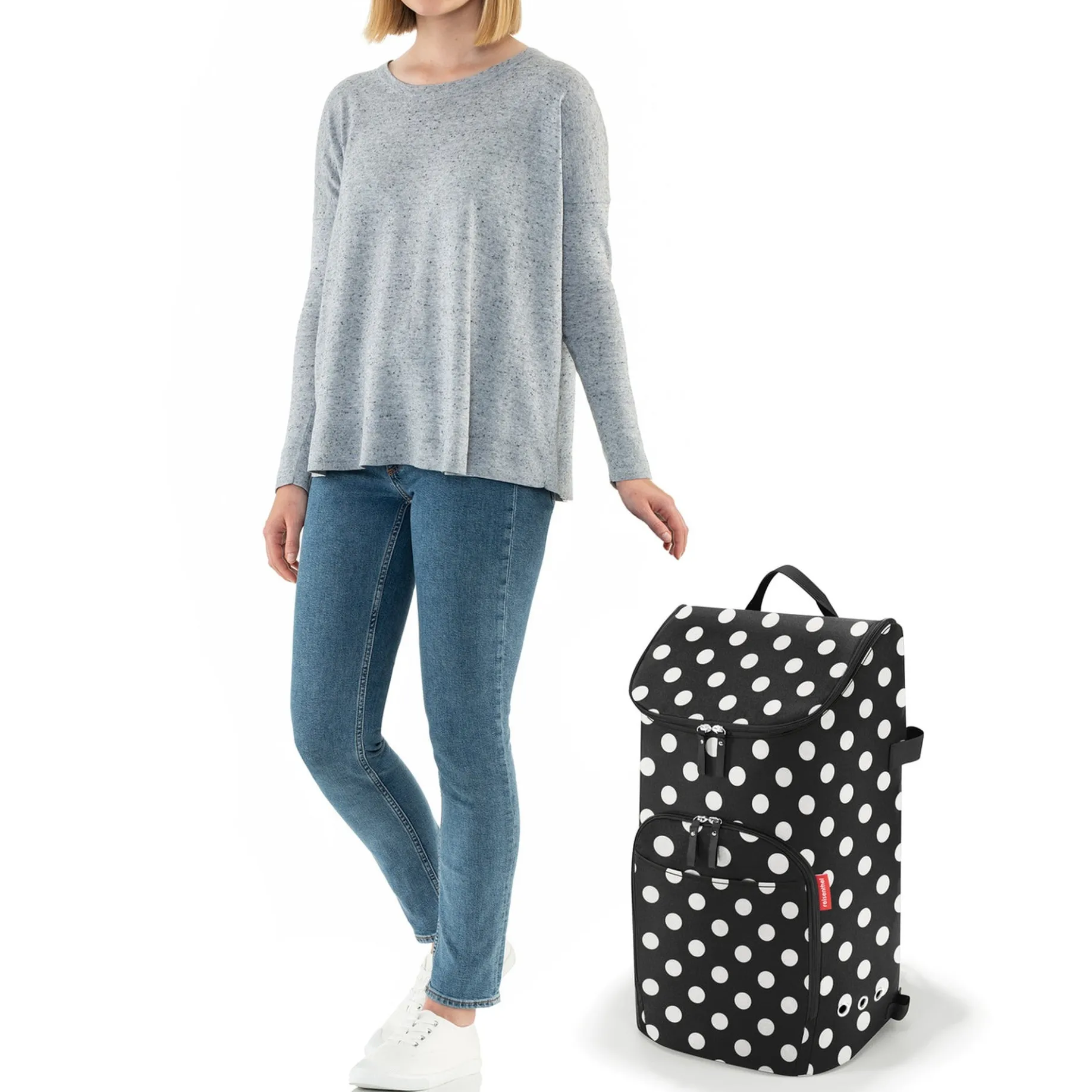 reisenthel citycruiser bag - Einkaufstasche 60 cm (dots white)