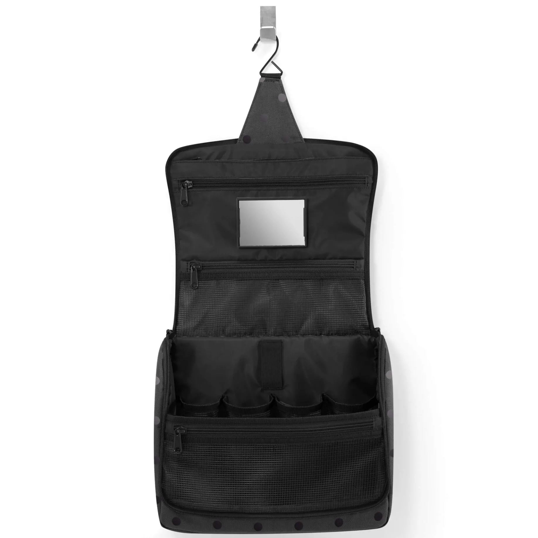 reisenthel cosmetics toiletbag XL - Kulturbeutel 28 cm (glossy dots black)
