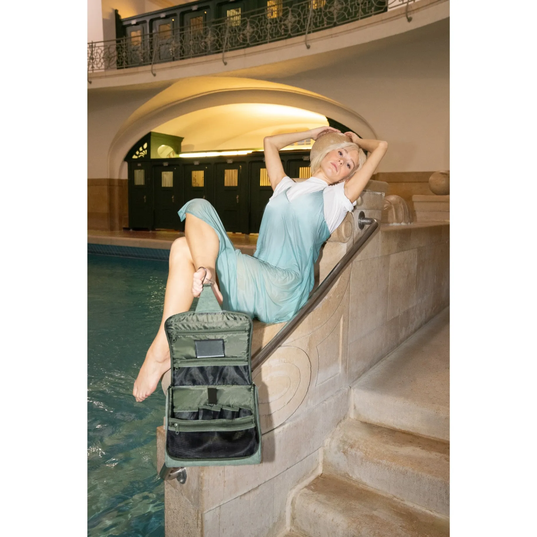reisenthel cosmetics toiletbag XL - Kulturbeutel 28 cm (twist sage)