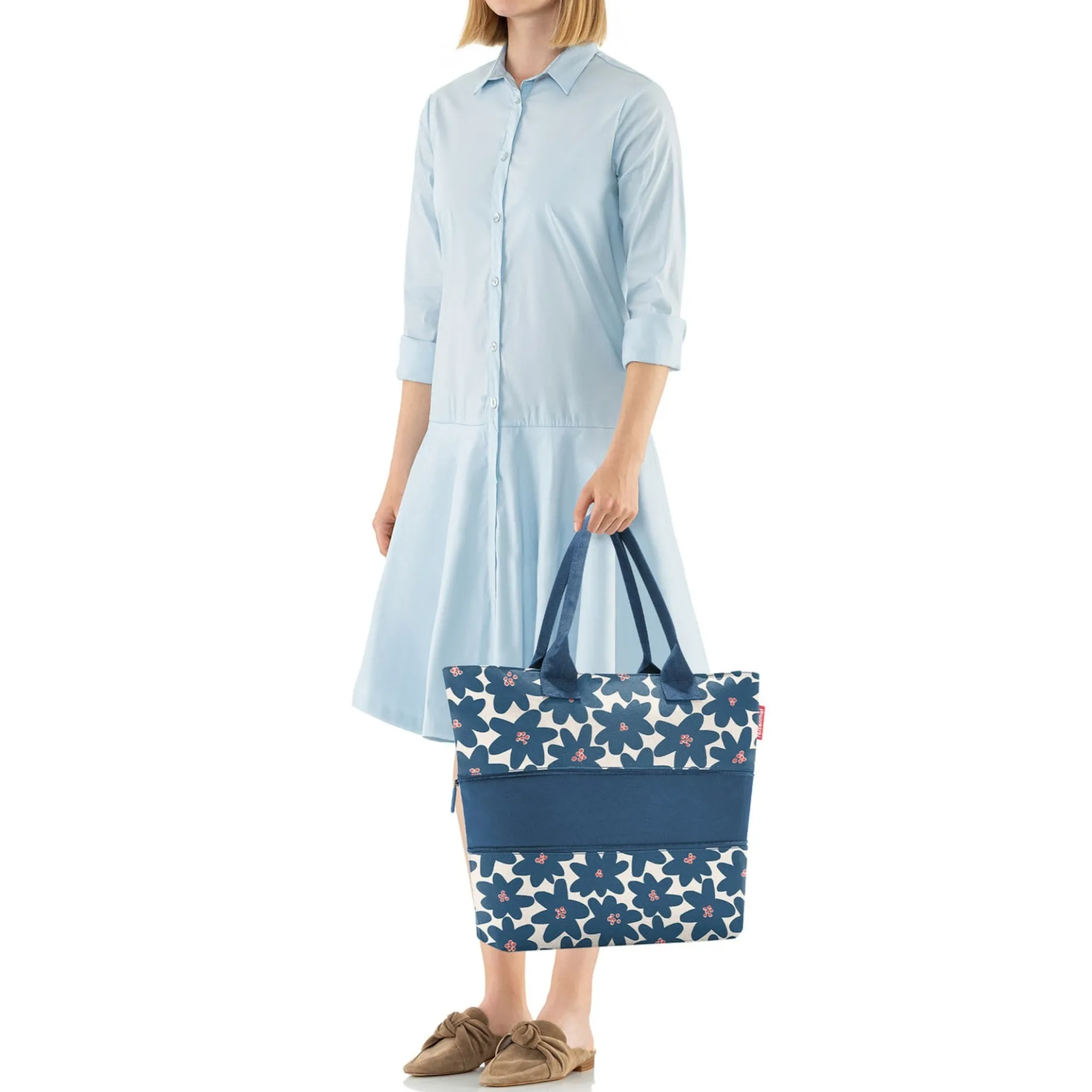 reisenthel e1 - Shopper erw. 50 cm (daisy blue)