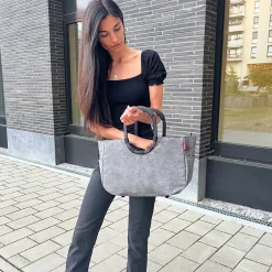 reisenthel loopshopper M / Shopper 40 cm (frame twist silver)