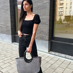 reisenthel loopshopper M / Shopper 40 cm (frame twist silver)