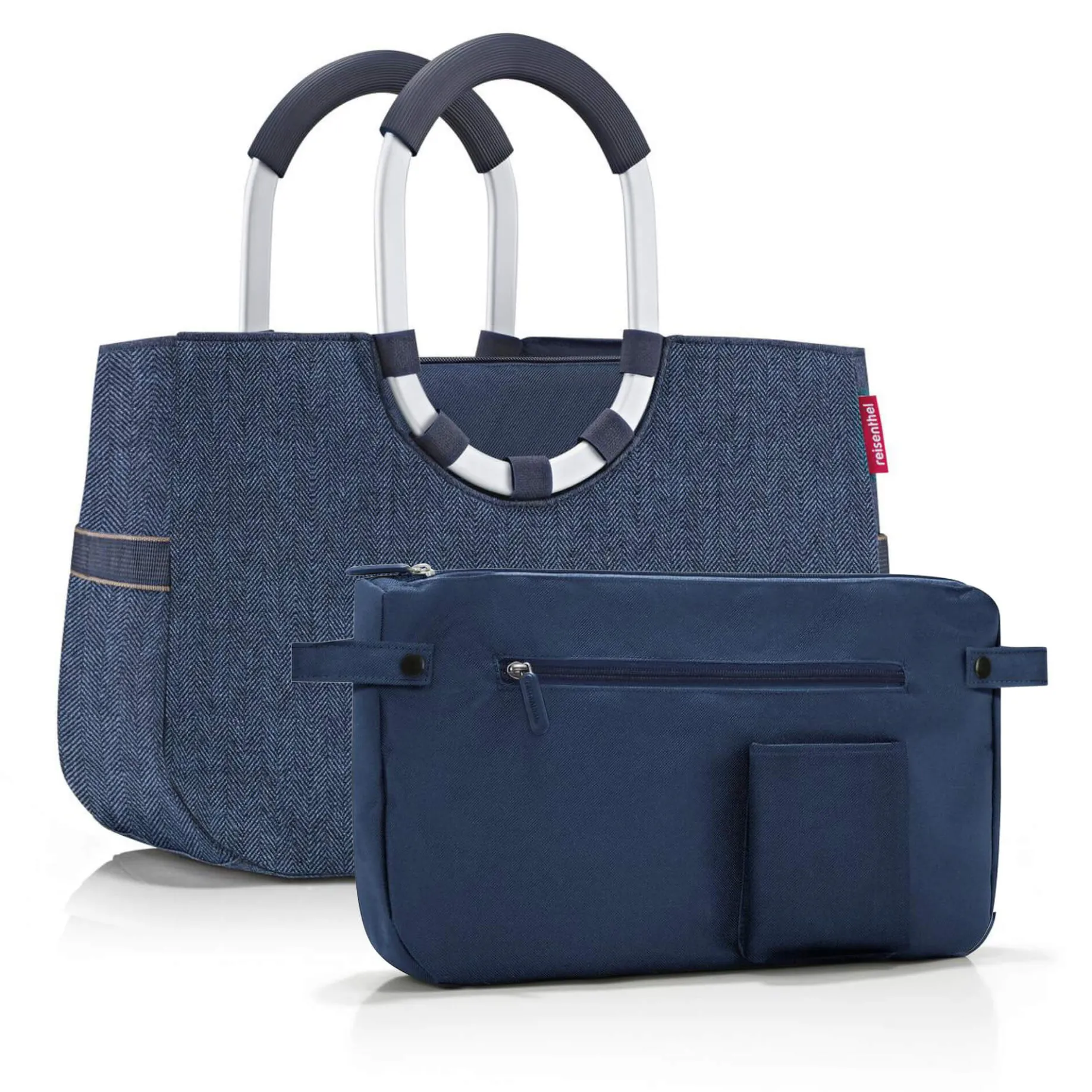 reisenthel loopshopper M / Shopper 40 cm (herringbone dark blue)