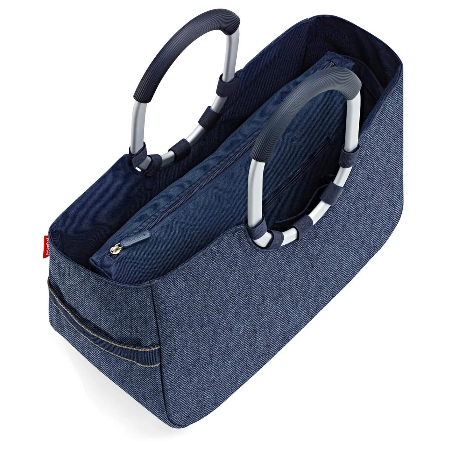 reisenthel loopshopper M / Shopper 40 cm (herringbone dark blue)