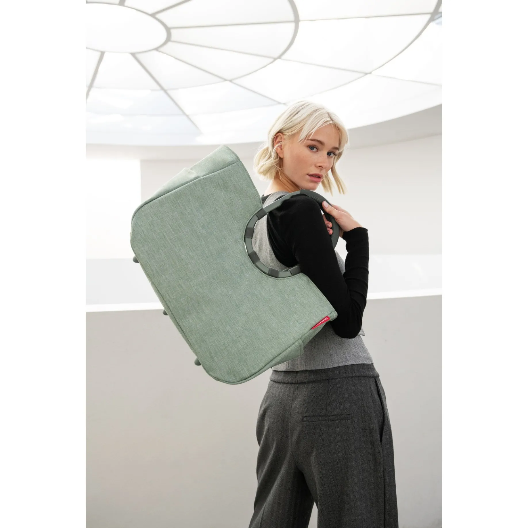 reisenthel shopping loopshopper L - Einkaufstasche mit Bügel 46 cm (frame twist sage)