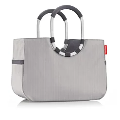 reisenthel shopping loopshopper L - Einkaufstasche mit Bügel 46 cm (herringbone grey)
