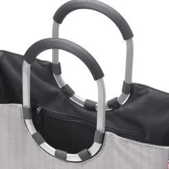 reisenthel shopping loopshopper L - Einkaufstasche mit Bügel 46 cm (herringbone grey)