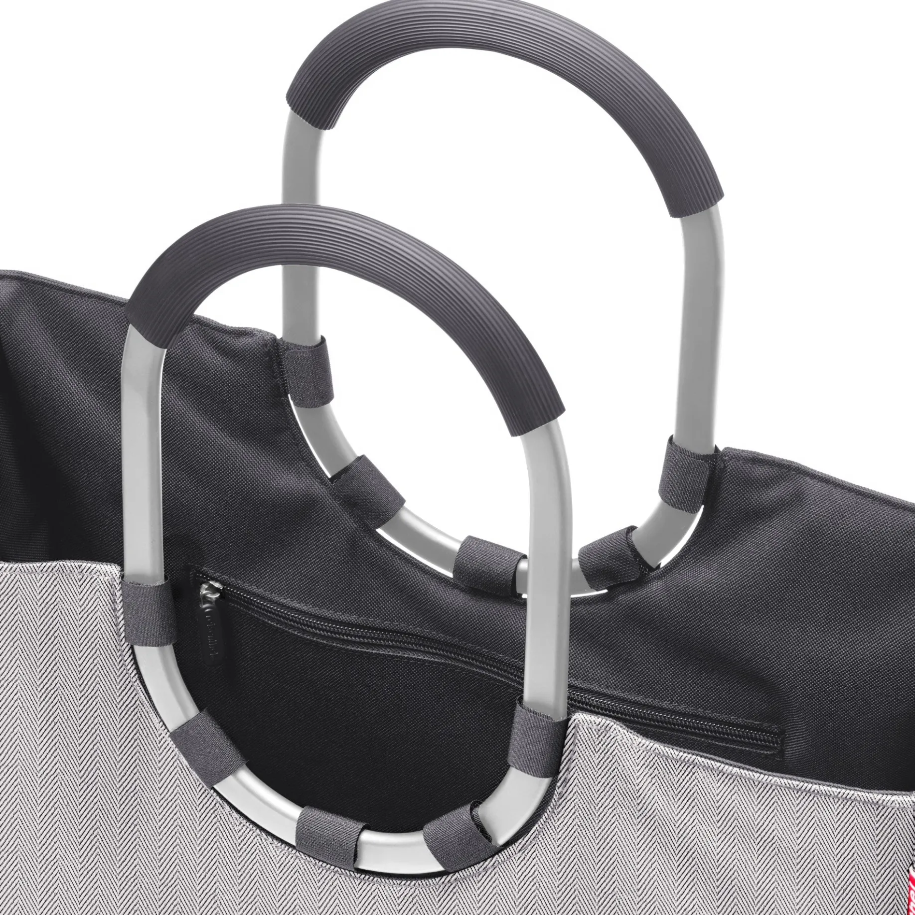 reisenthel shopping loopshopper L - Einkaufstasche mit Bügel 46 cm (herringbone grey)