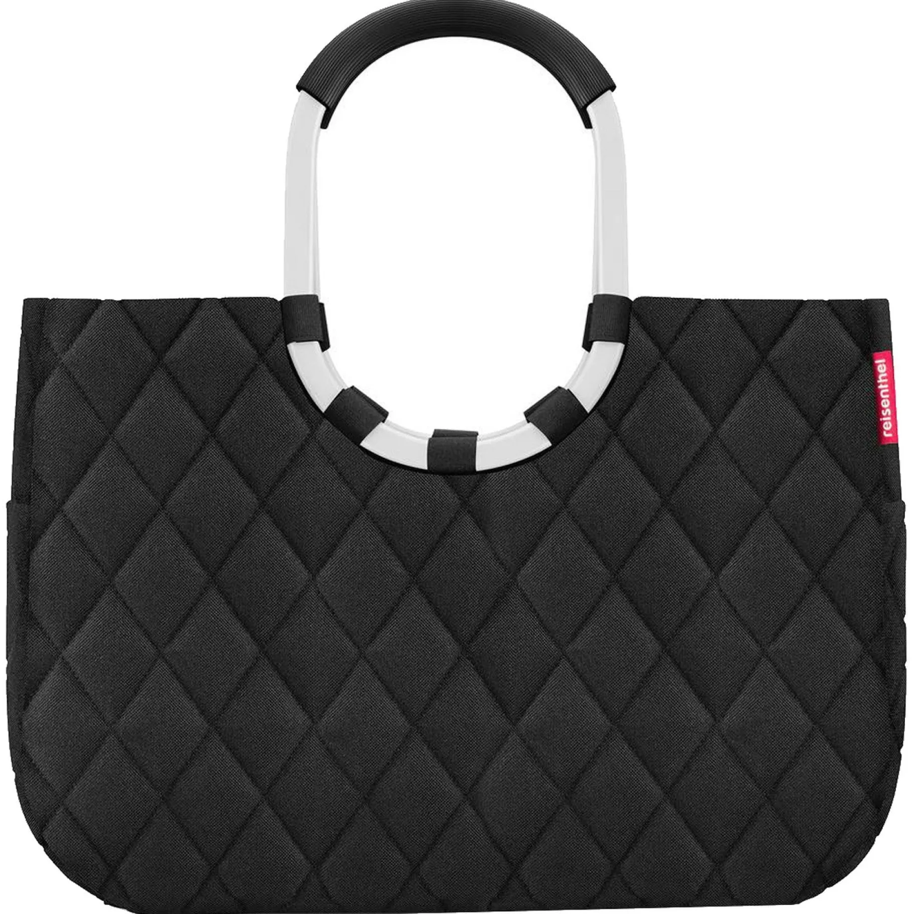 reisenthel shopping loopshopper L - Einkaufstasche mit Bügel 46 cm (rhombus black)