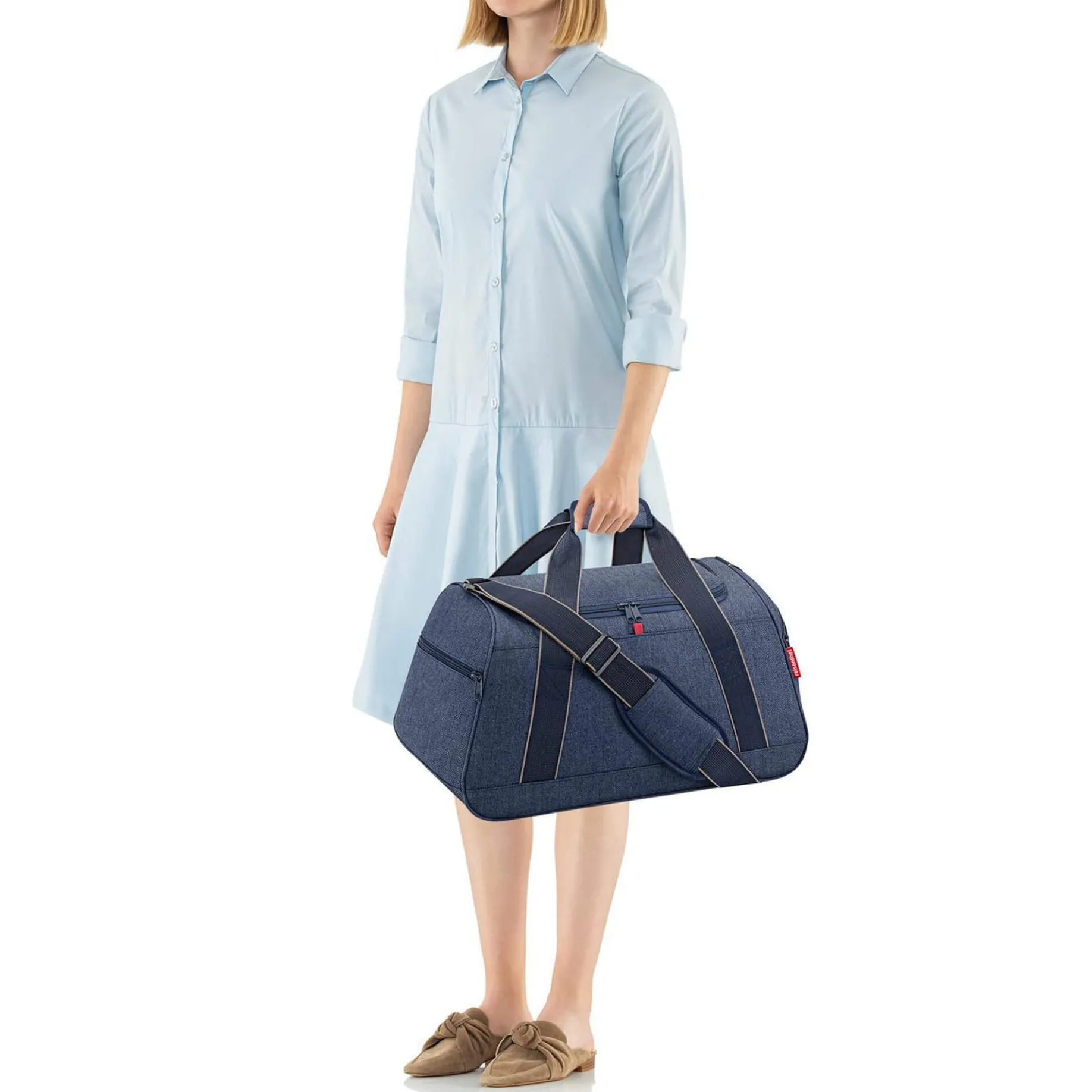 reisenthel travelling activitybag M - Reisetasche 54 cm (herringbone dark blue)