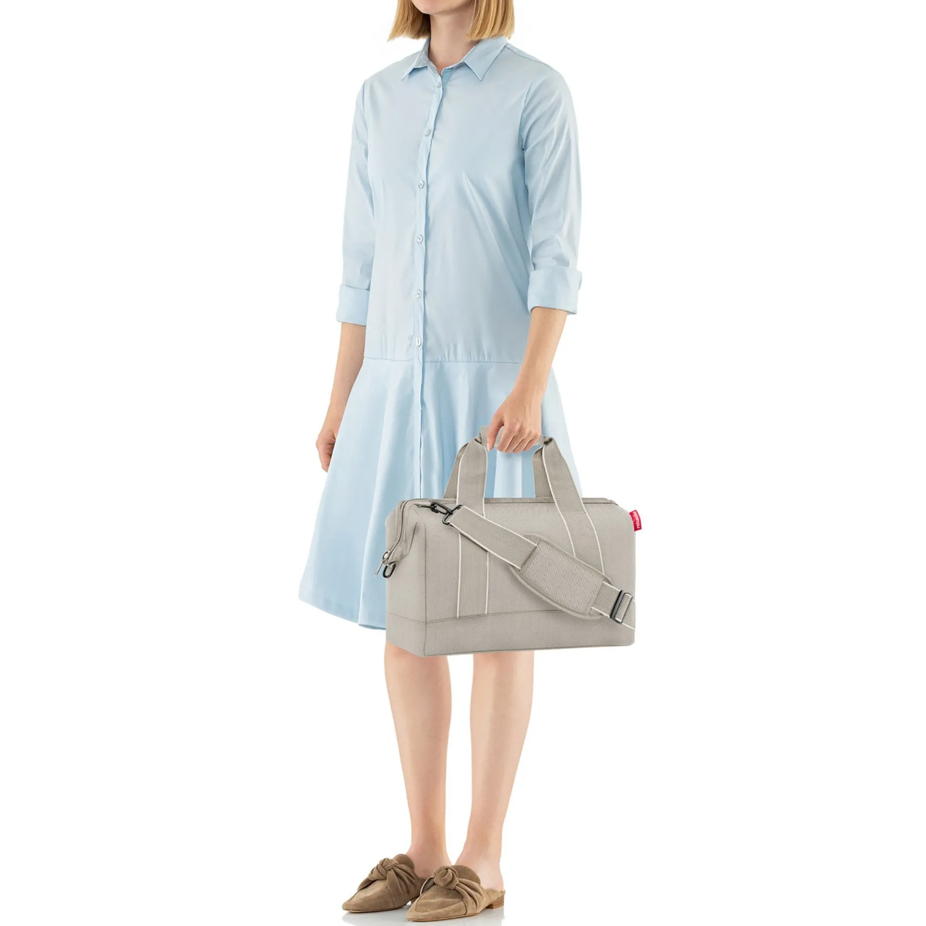 reisenthel travelling allrounder M - Reisetasche 40 cm (herringbone sand)